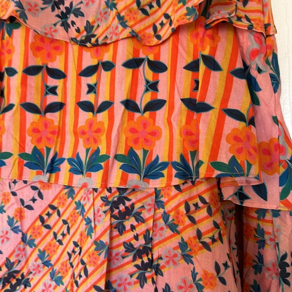 Roopa Pemmaraju Tiered Cotton Skirt, NWT - Picture 2 of 3